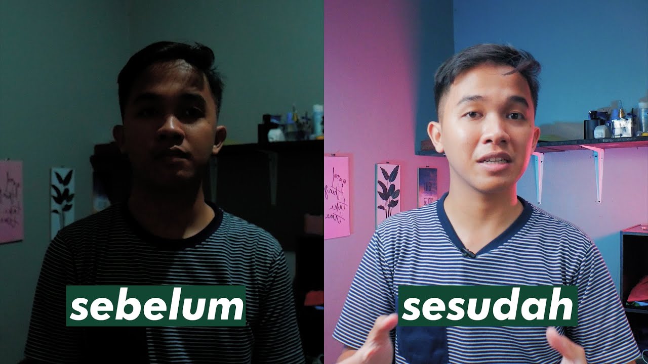 TUTORIAL BASIC SETUP LIGHTING YOUTUBE DI KAMAR KOSAN