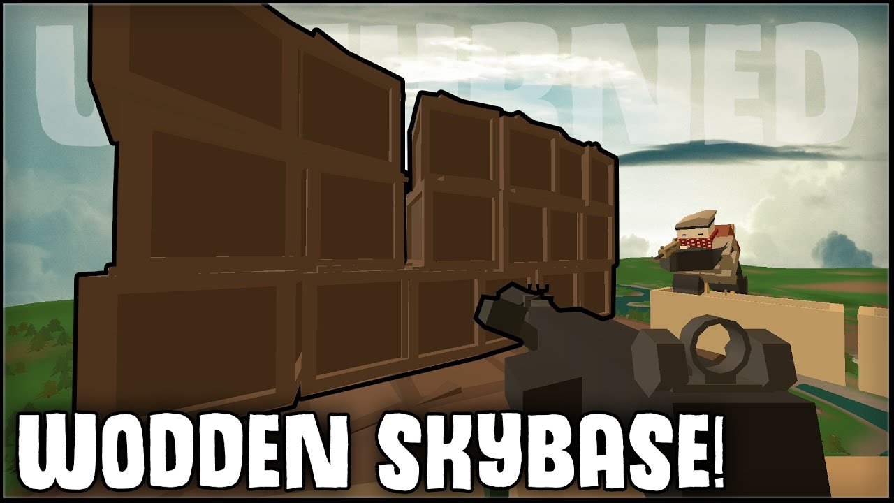 РЕЙД НА ДЕРЕВЯННУЮ НЕБЕСНУЮ БАЗУ! &mdash; БИТВА 2 НА 3! | Unturned Survival PVP