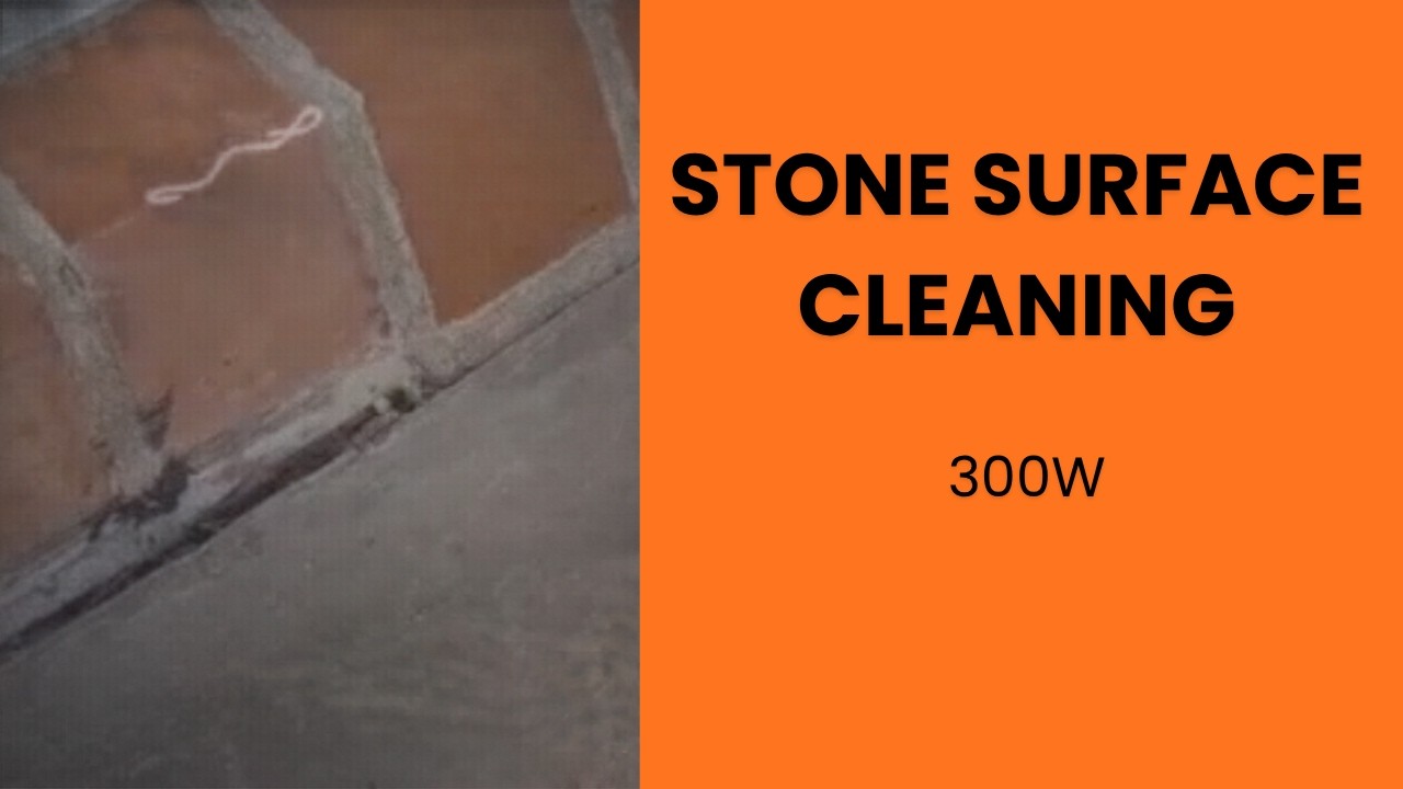 Laser Cleaning Demo &ndash; Controlled Stone Surface Cleaning (300W)