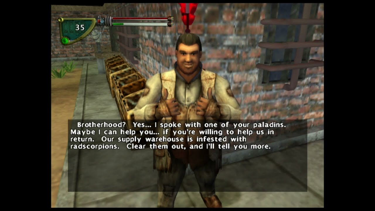 Fallout: Brotherhood of Steel (2004) PlayStation2 game