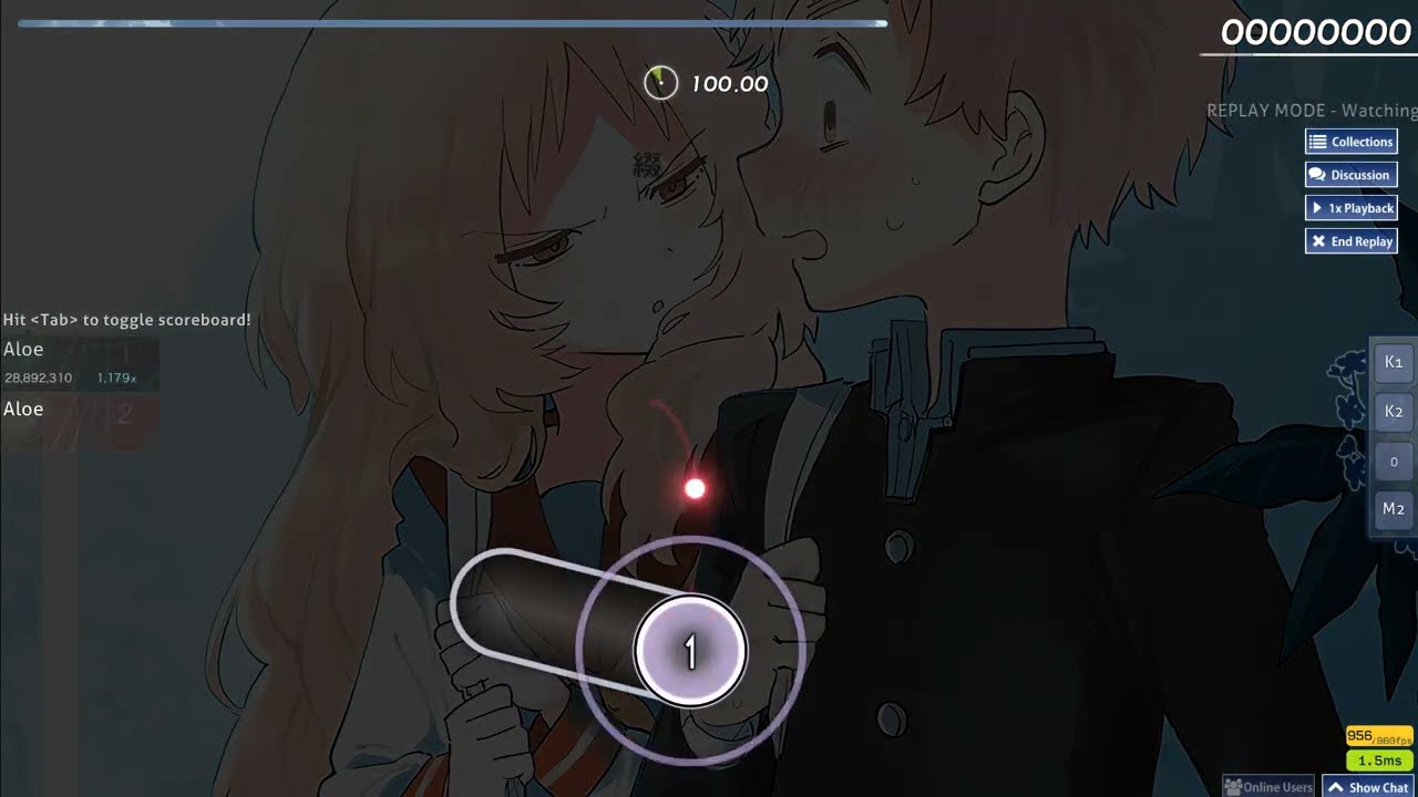 osu! | Suki na Ko ga Megane wo Wasureta OP | Tsuzuri - NAME