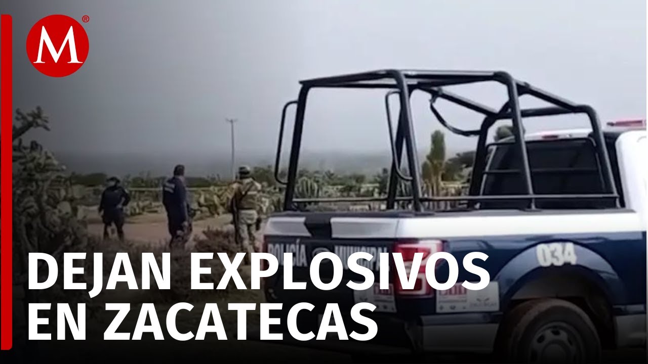 Implementan operativo tras localización de explosivos en Zacatecas