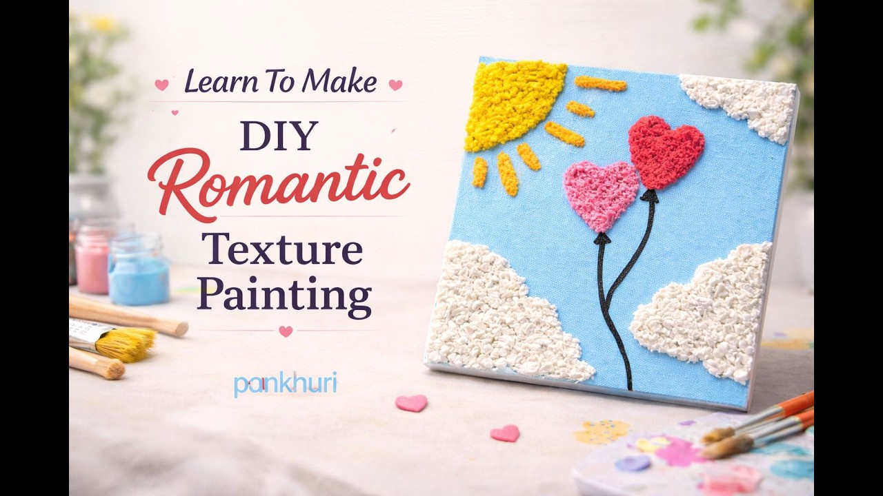 Learn to make DIY Romantic Texture Painting | Live Session | Ask Pankhuri
