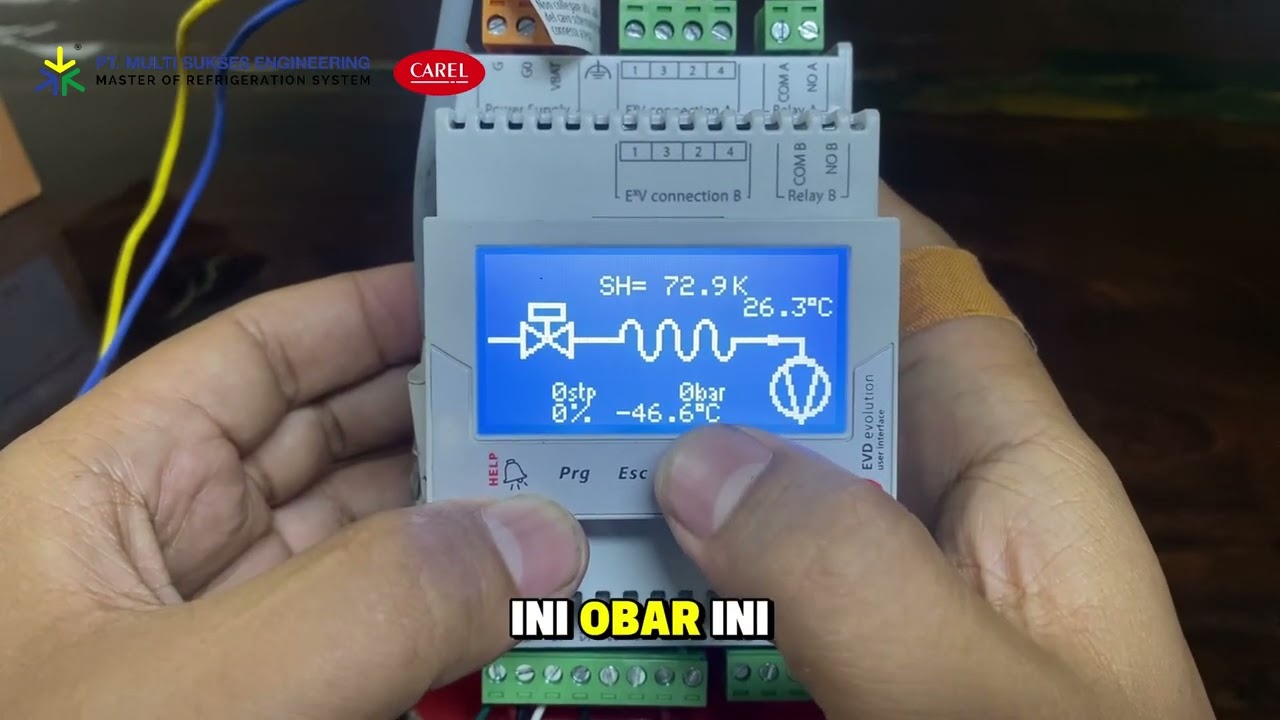 🔧 PERAKITAN & PENYETELAN EVD CAREL — MUDAH DAN PRAKTIS! ❄️
