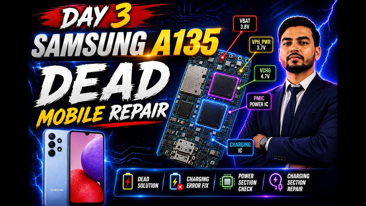 DEAD MOBILE REPAIR LIVE CLASS | Samsung A135 Dead Mobile  | SMART MOBILE SOLUTION