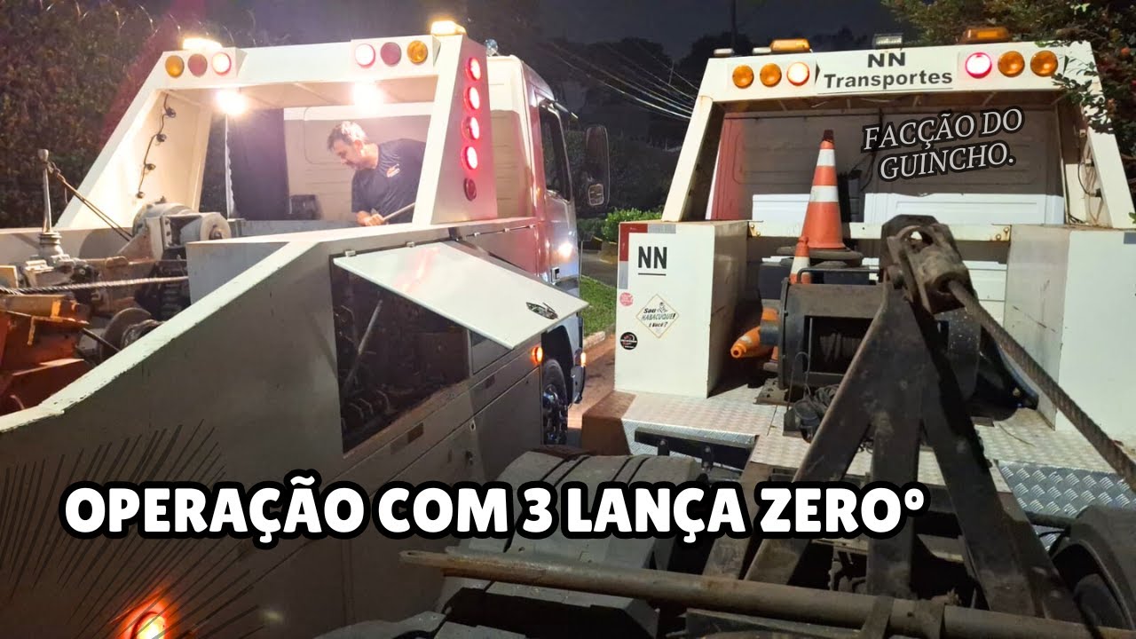TRABALHO EM EQUIPE | Seja um profissional qualificado veja o trabalho dos guinchos lanças ZERO GRAU.