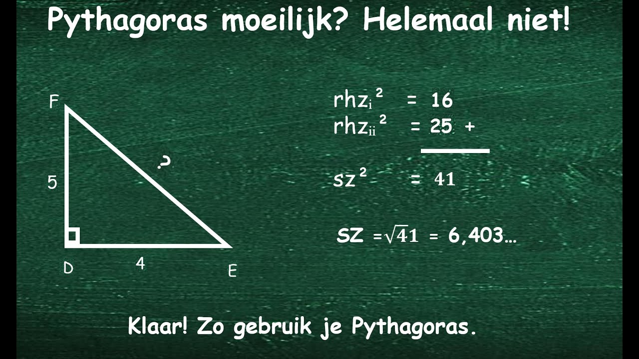 De stelling van Pythagoras &ndash; makkelijk uitgelegd!
