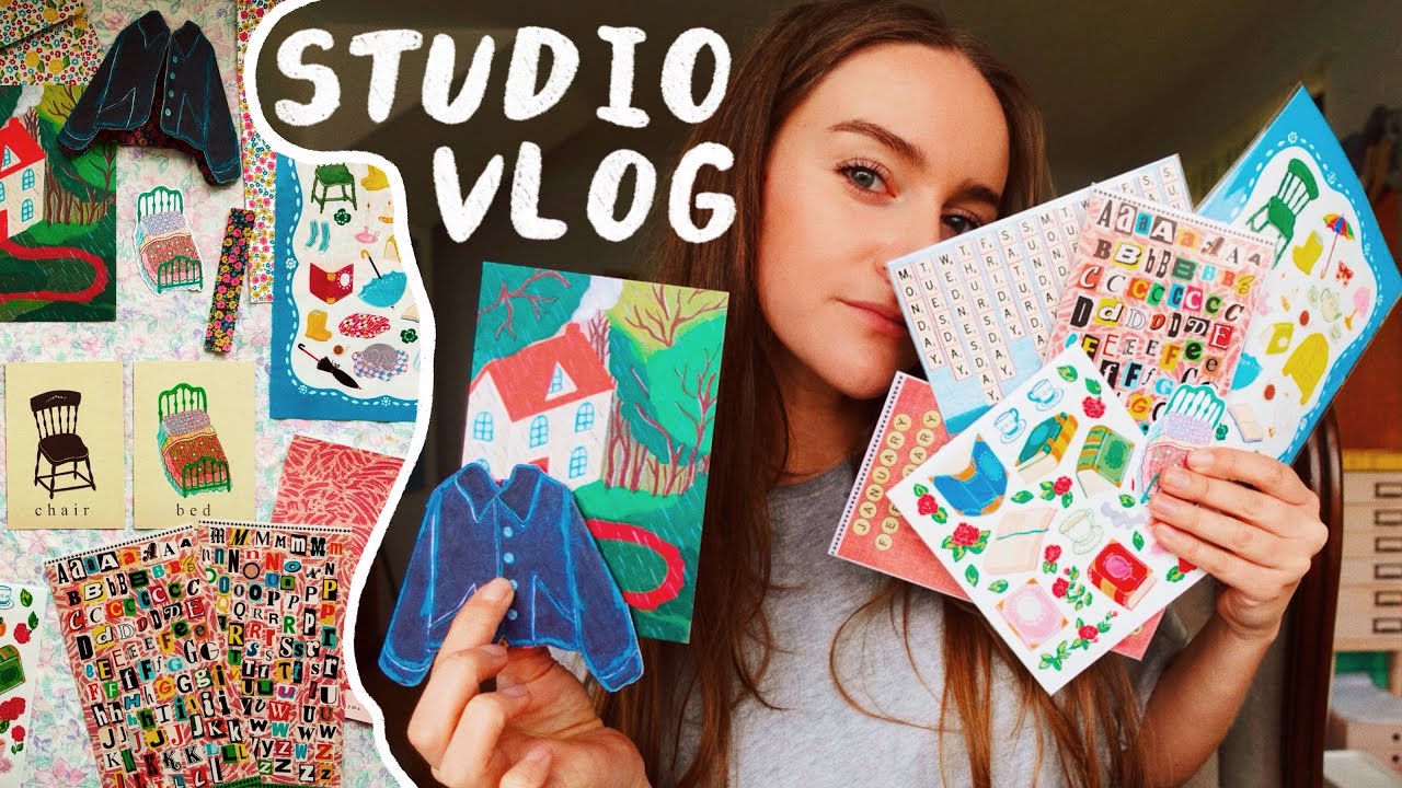 ✿ studio vlog ✿ making art dreams come true✨ self taught artist, making junk journal kits!