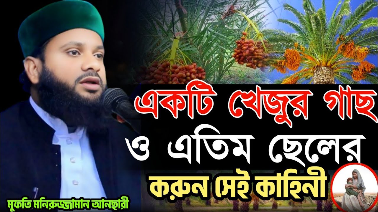 একটি খেজুর গাছ ও এতিম ছেলের করুন সেই কাহিনী | মুফতি মনিরুজ্জামান আনসারী (মুহিববিয়া টিভি 