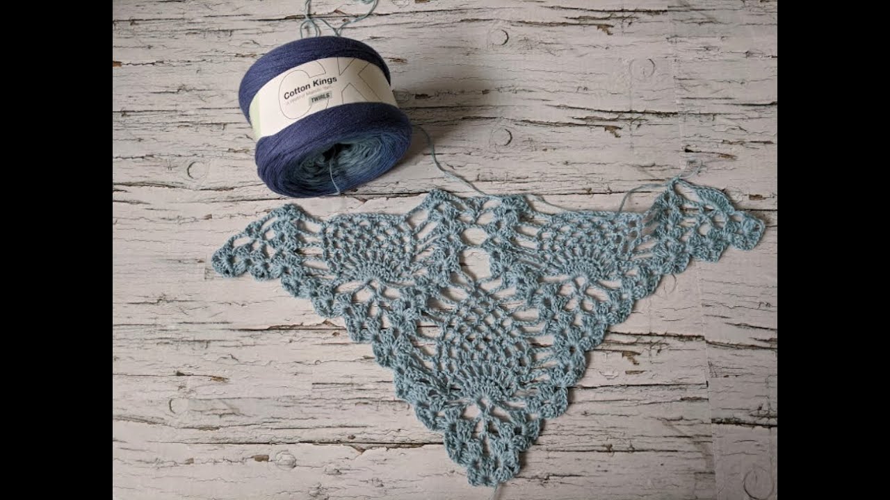 🍍How to Crochet Super Easy Pineapple Shawl