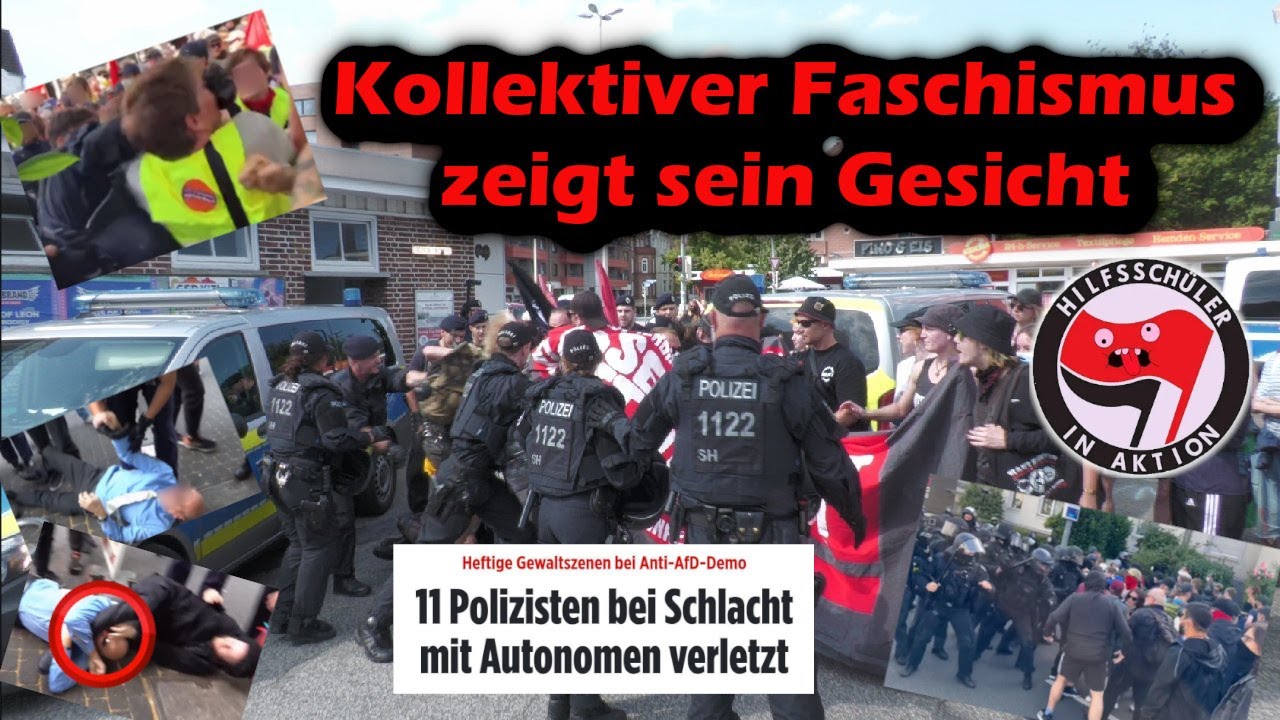 Kollektiver Faschismus ‼️Gewalt, Hass und Hetze F&Uuml;R Demokratie ‼️ #Essen - #Kiel - #beobachterlive