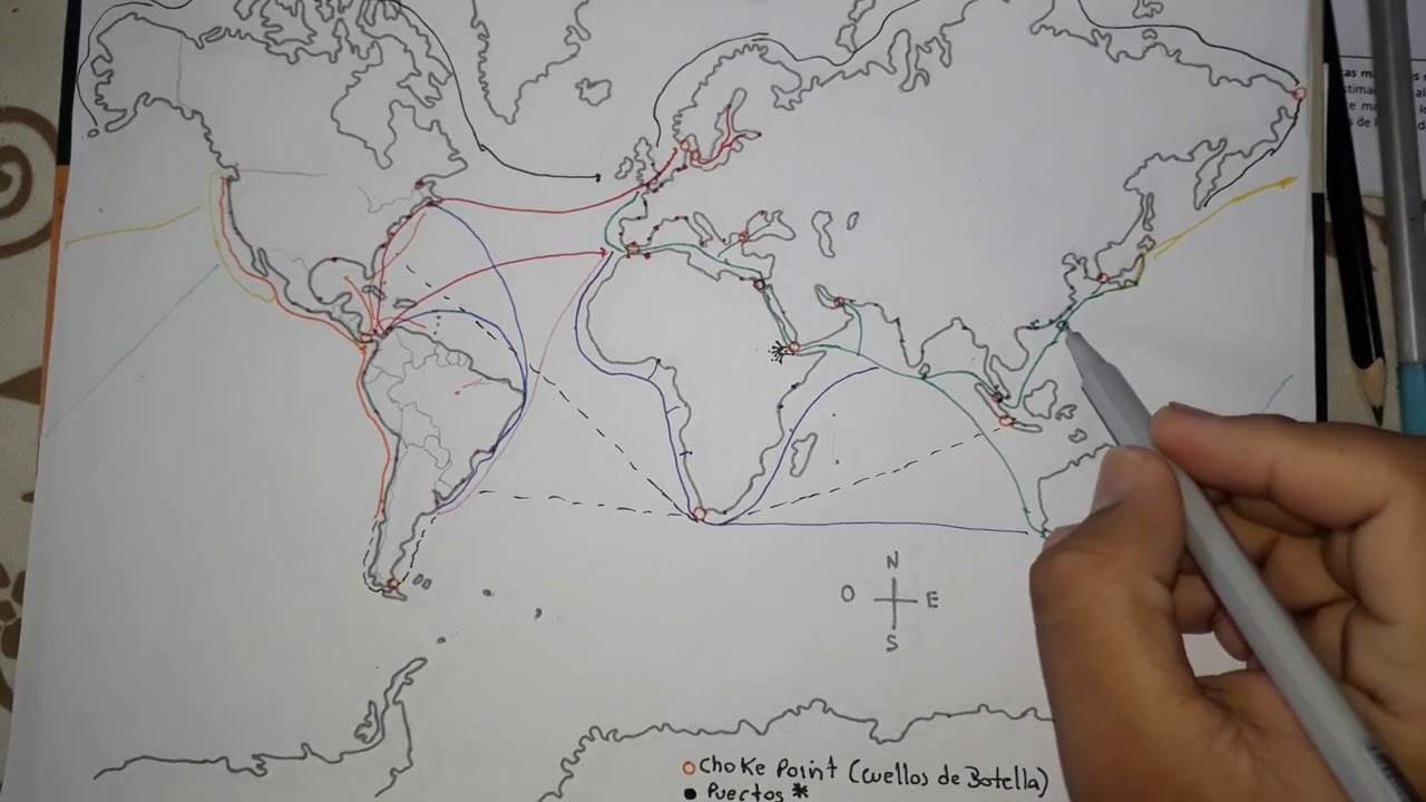 Rutas Maritimas Comerciales - Comercio Mundial | Segunda Parte.