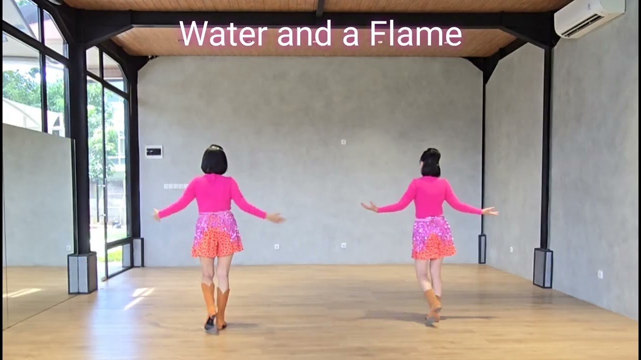 Water and a Flame - Line Dance || Intermediate Level || Choreo:Kim Ray (UK)
