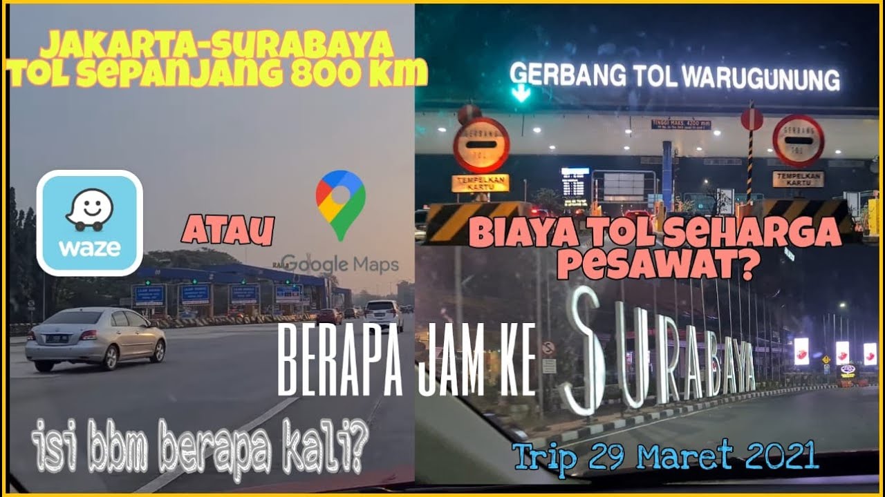 Dari Jakarta Ke Surabaya Lewat Jalan Tol, Seperti Ini Kondisinya. Trip Sambil Puasa Rasanya Mantab