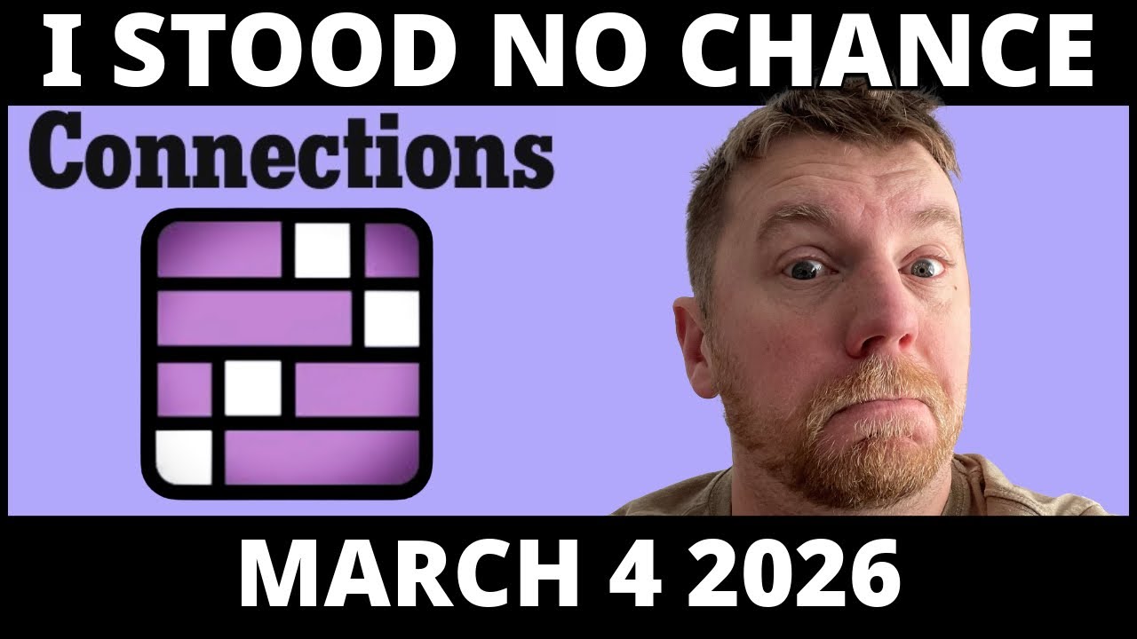 My ability to judge these puzzles is FLAWED! | Connections #997 (Mar 4 2026)