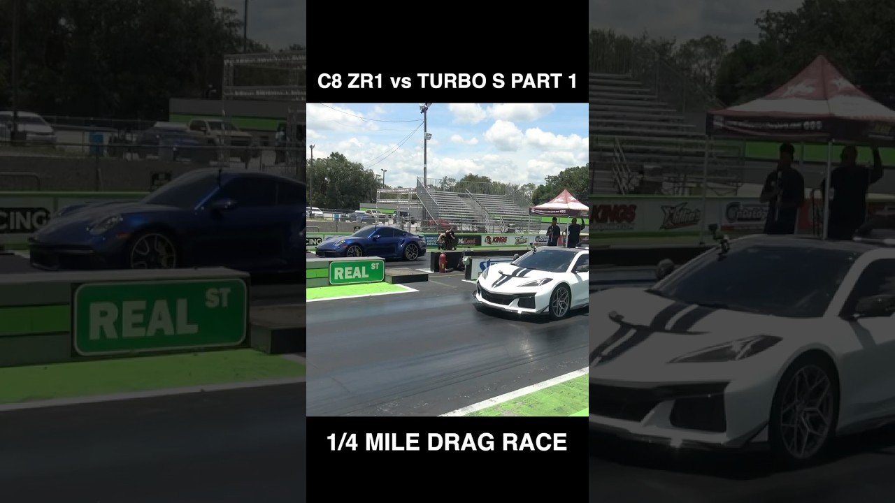 Porsche 911 Turbo S owner thought he could beat the new 1,064 horsepower Corvette ZR1