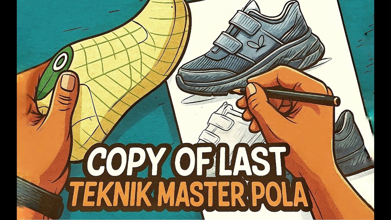 Cara Buat Master Pola Sepatu dengan Teknik Copy of Last menggunakan Papertape