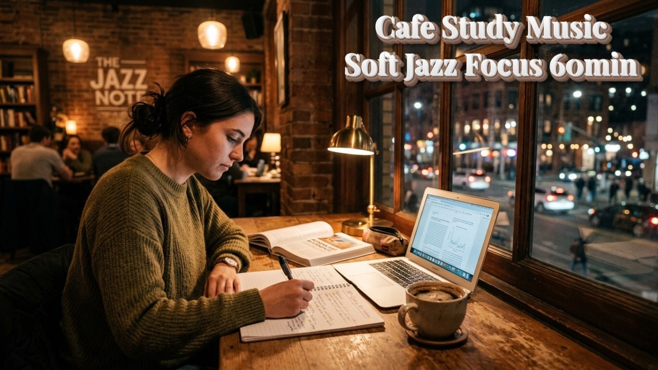 Quiet Cafe Study Music ☕ Soft Jazz for Focus & Reading
