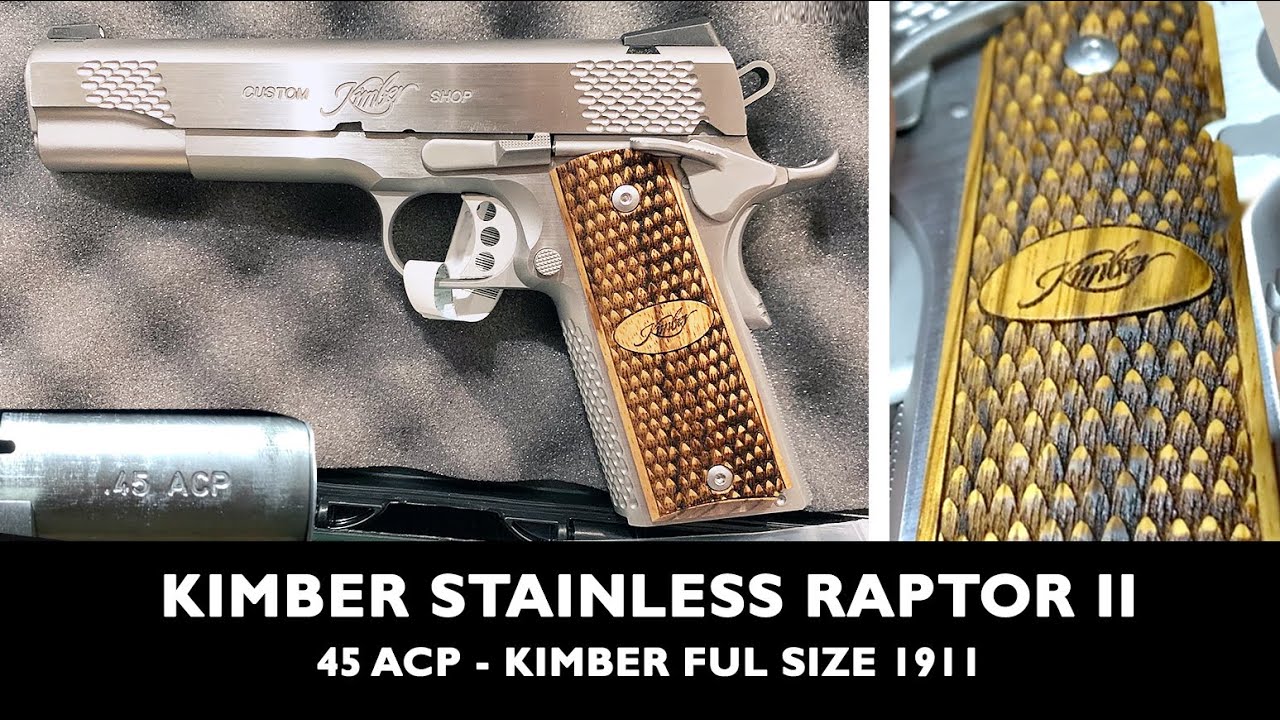 Kimber Stainless Raptor II 45 ACP 1911 Unboxing Review, What’s in the Box? Kimber Raptor 2- 2021 New