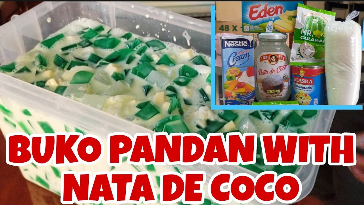 PAANO BA GUMAWA NG BUKO PANDAN WITH NATA DE COCO  #bukopandan #mommiezylvlog
