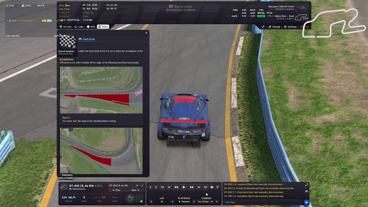 1e race DLR multiclass seizoen 15