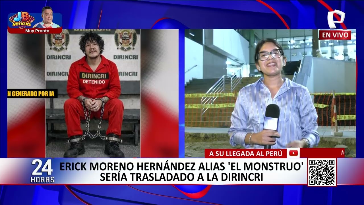 Alias 'El Monstruo' sería trasladado a la Dirincri tras su llegada al Perú