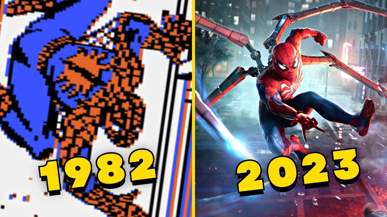 Эволюция игр Человека-Паука 1982-2023