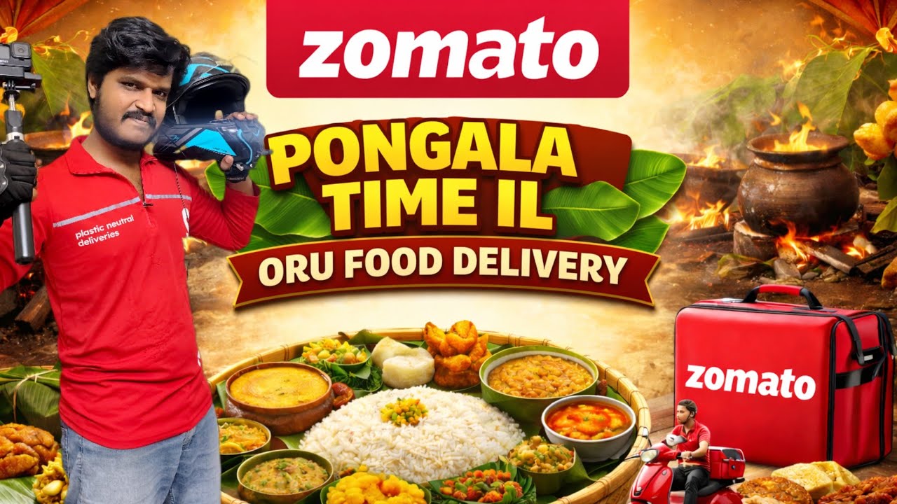പൊങ്കാല സമയത്ത് ഒരു Food delivery 🍚 | Zomato vlog 164