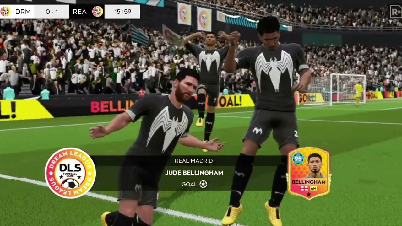 Jude Bellingham Free Kick Goal DLS 25 #dlstrickyshot #judebellingham #shorts #trending #dls #dls25 