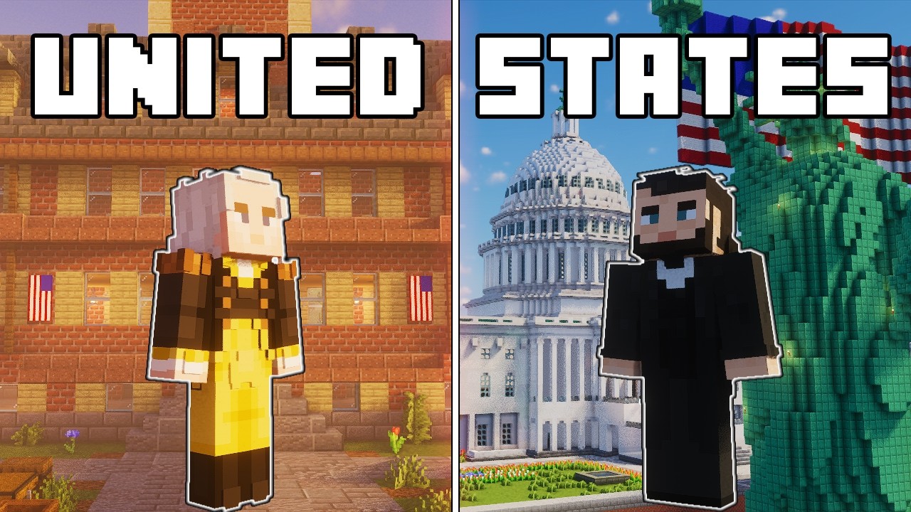 Вся история США в Minecraft