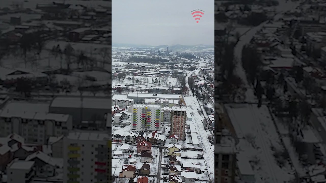 ❄️✨ Lukavac pod snježnim pokrivačem! ✨❄️ #drone #lukavac #dji #travel