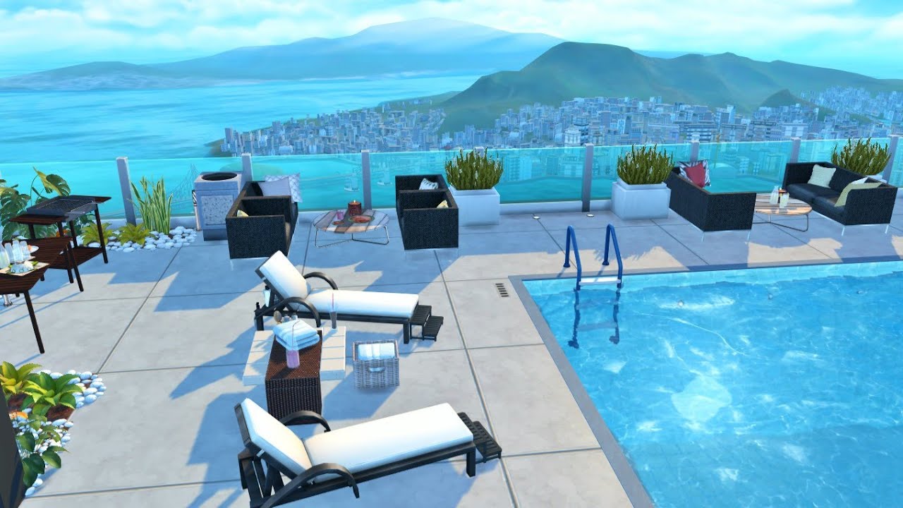 Sky View Penthouse | Stop Motion Build | THE SIMS 4