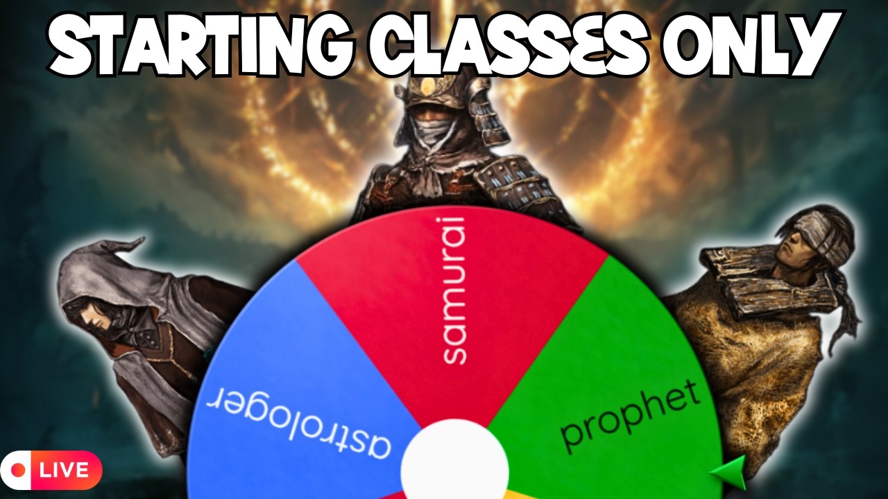 Beating Elden Ring Using Only The Starting Classes ( Random Each Remembrance Boss )