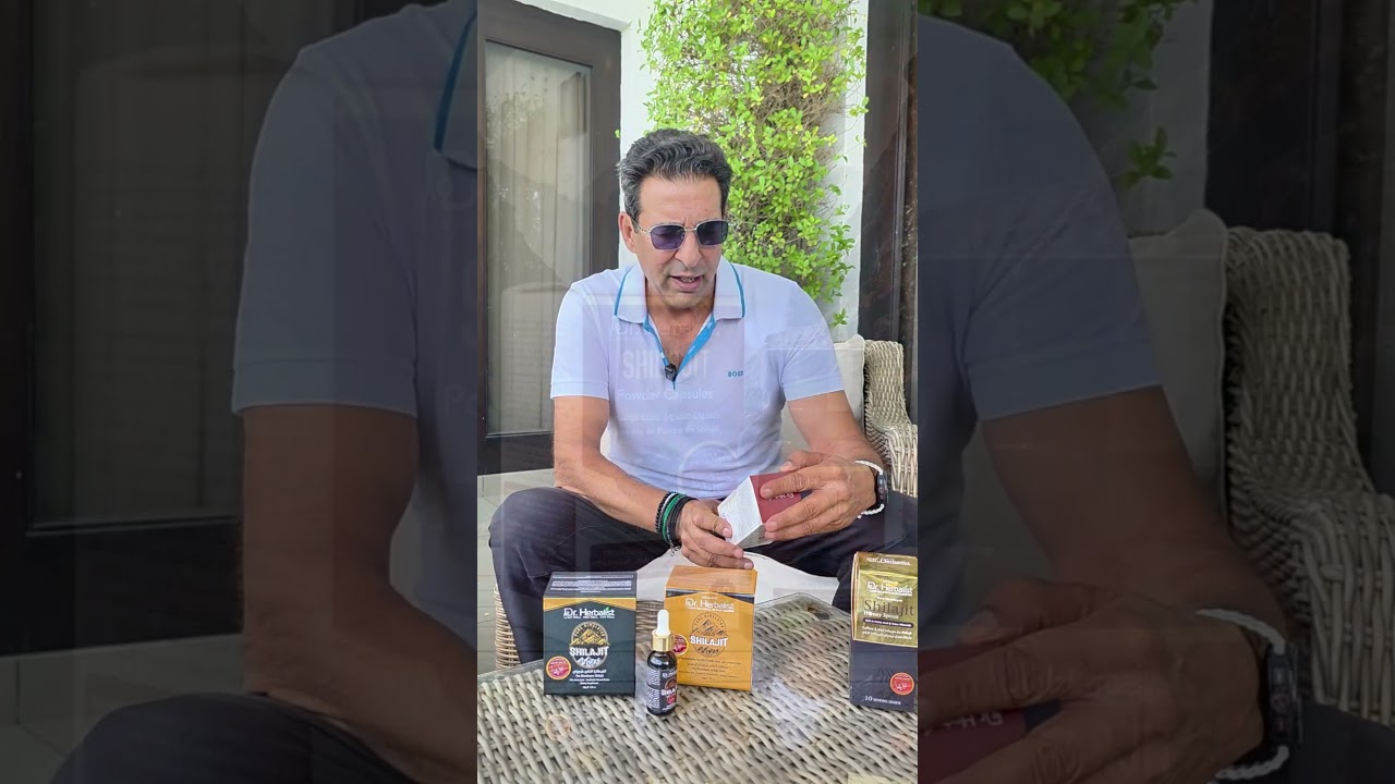 Wasim Akram, trusts the natural power of Shilajit - expertly crafted by Hemani&rsquo;s Dr. Herbalist!