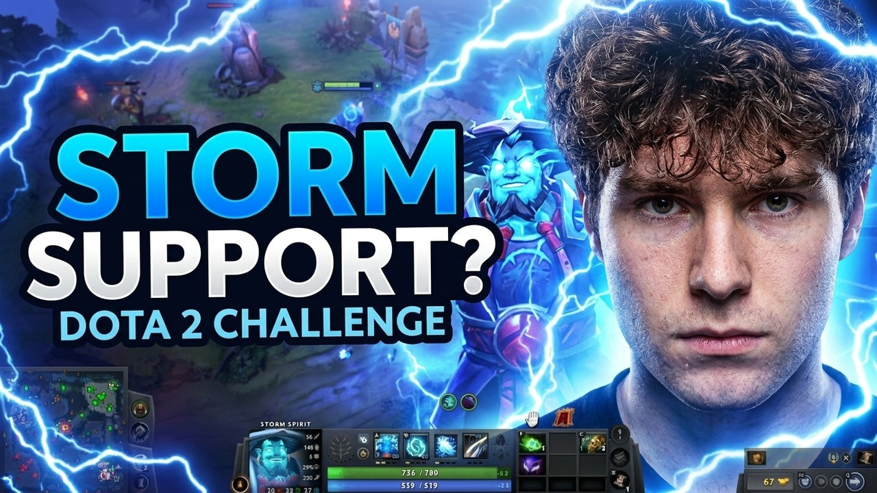 Storm Spirit Hard Support?! | All Hero Challenge – Hard Support Only Dota 2