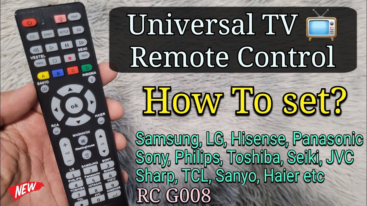 How To Set Universal Smart TV Remote Control for ANY Brand? | Samsung LG Toshiba TCL Sony..
