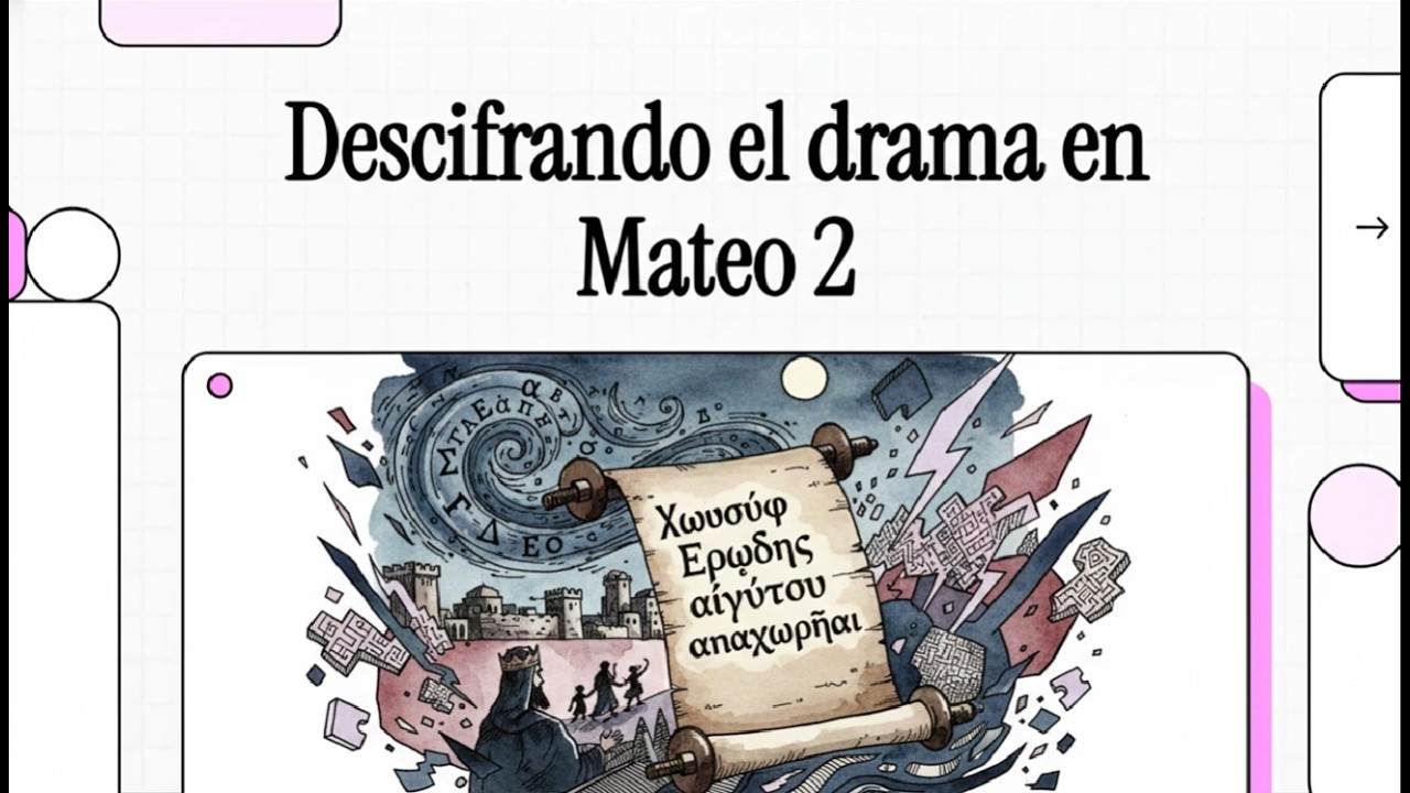 Descifrando el drama de Mateo 2, términos del griego koiné