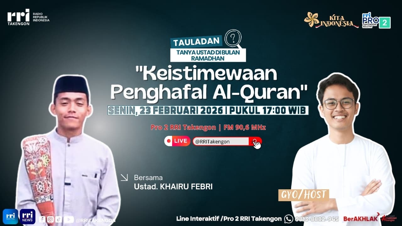 TAULADAN (TANYA USTAD DI BULAN RAMADHAN) | RRI TAKENGON || SENIN, 23 FEBRUARI 2026