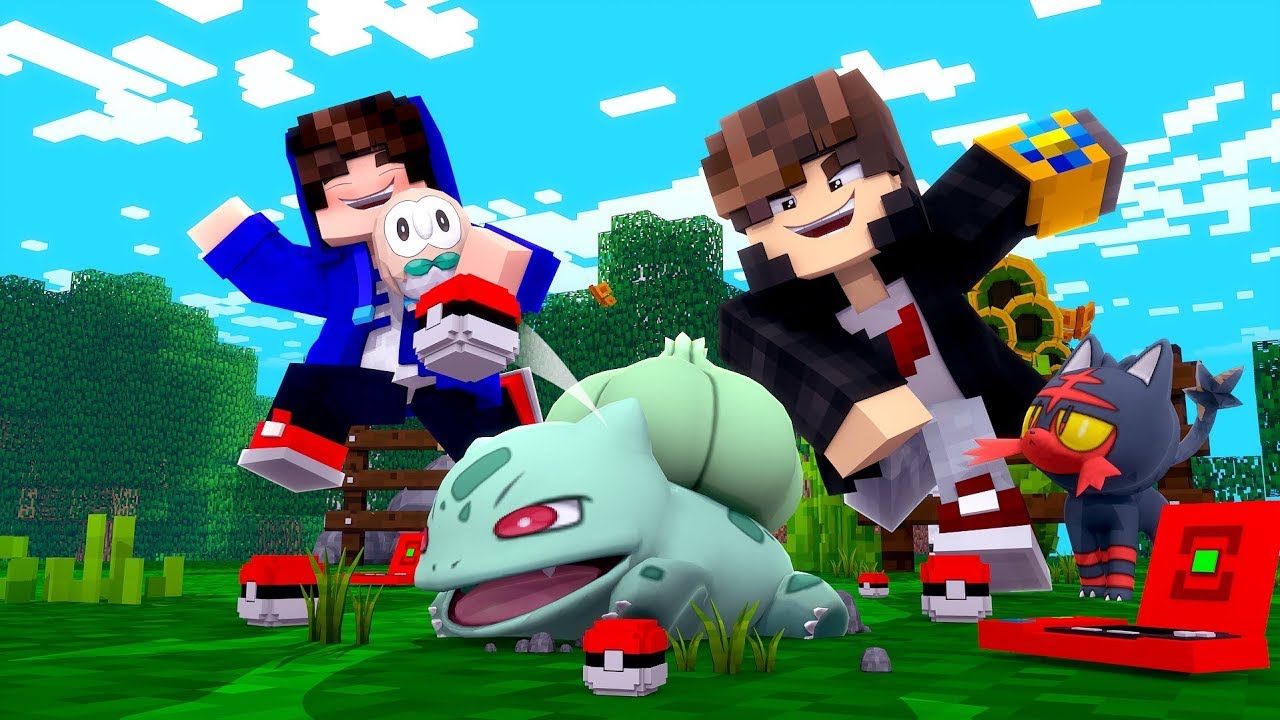 Minecraft: MUNDO L POKEMON - PRIMEIROS POKEMONS - ‹ JUAUM › #48