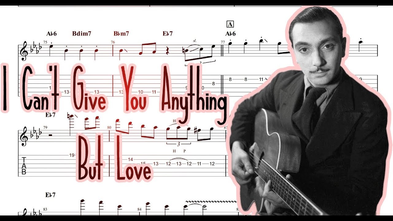 I Can't Give You Anything But Love | Django Reinhardt [Gypsy Jazz Transcription]