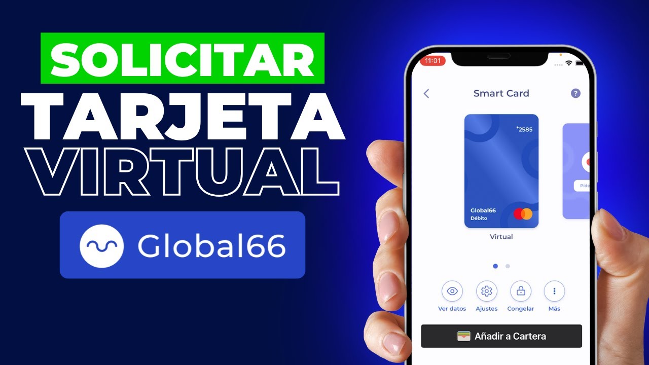 Cómo solicitar la Tarjeta Virtual Mastercard de Global66 online