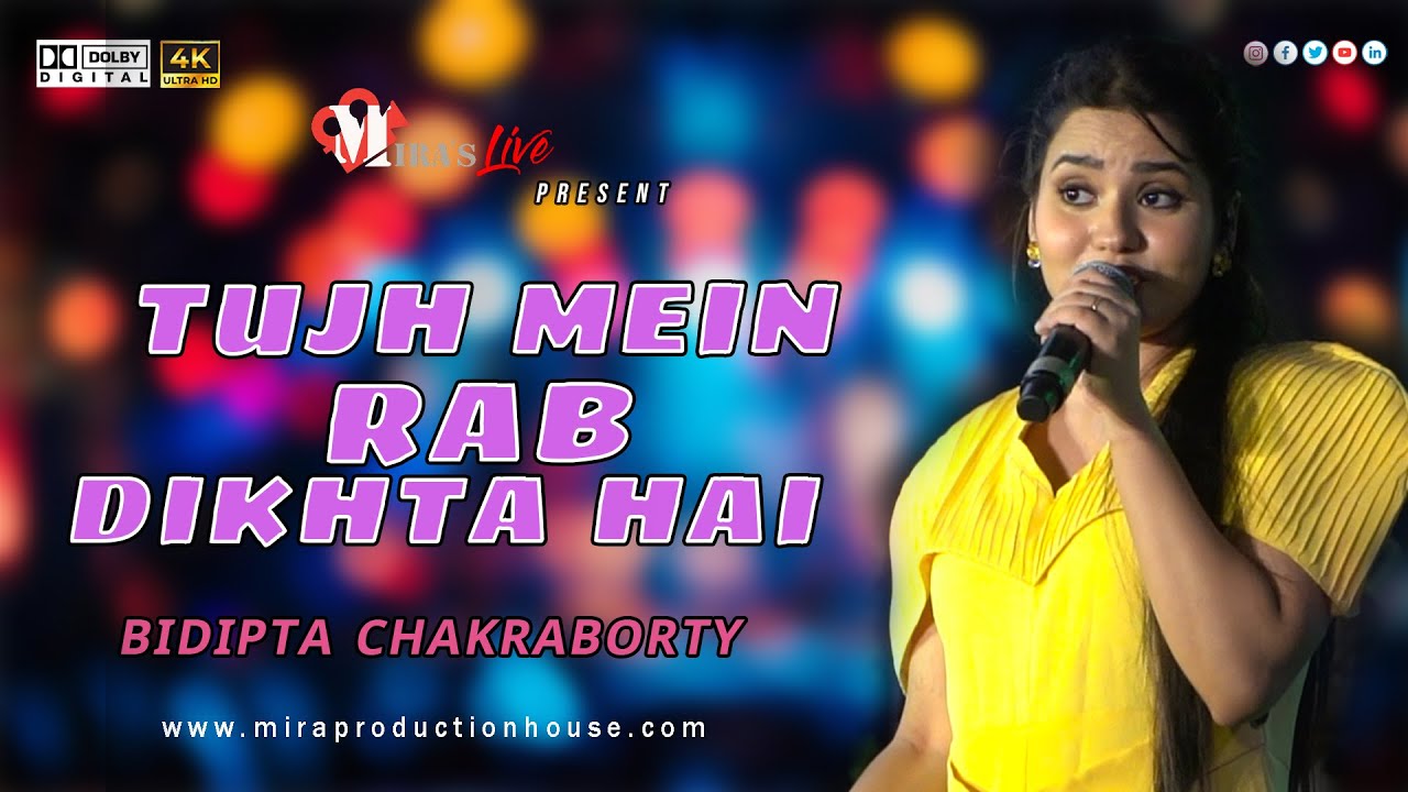Tujh Mein Rab Dikhta Hai | Cover Music - Bidipta Chakraborty | Mira Production house