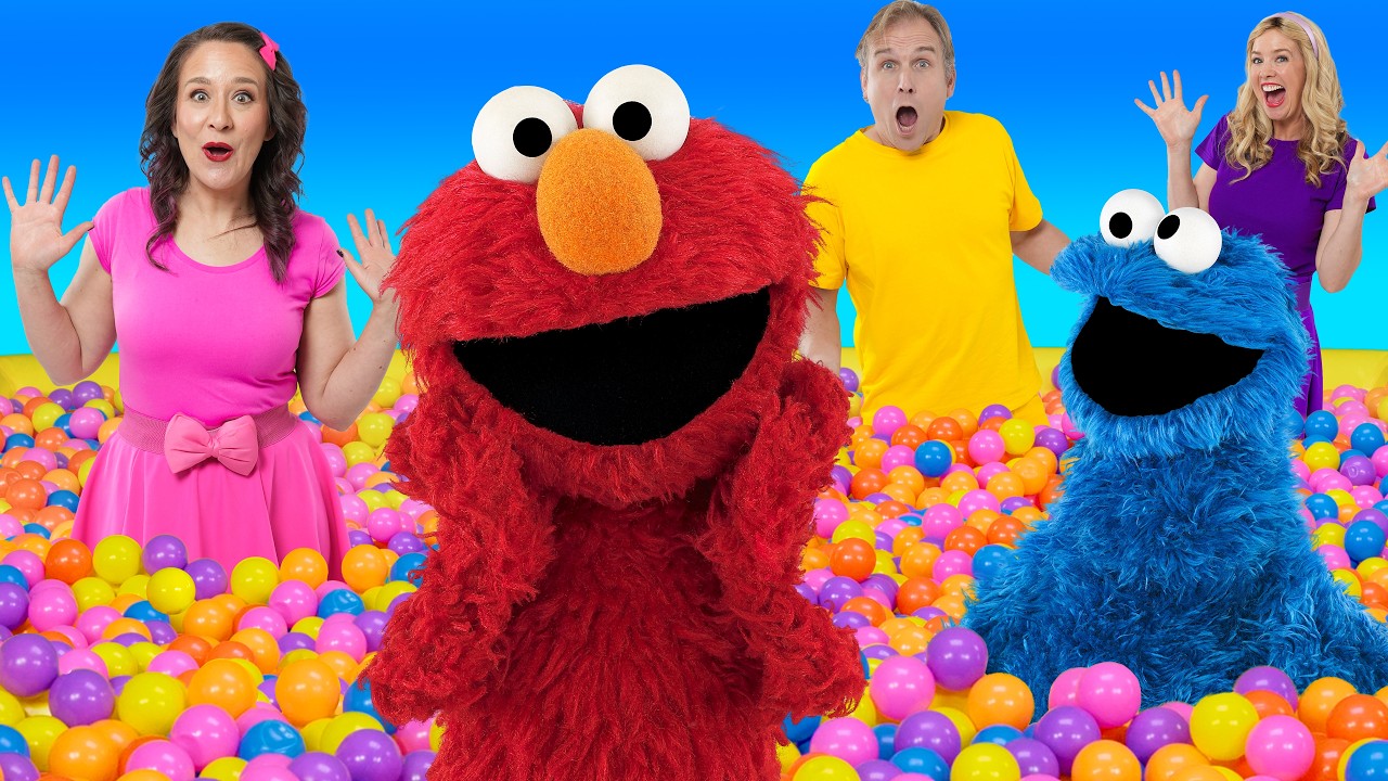Ball Pit Party with Sesame Street and Bounce Patrol 🟢🔴🟠🟣🔵🟡