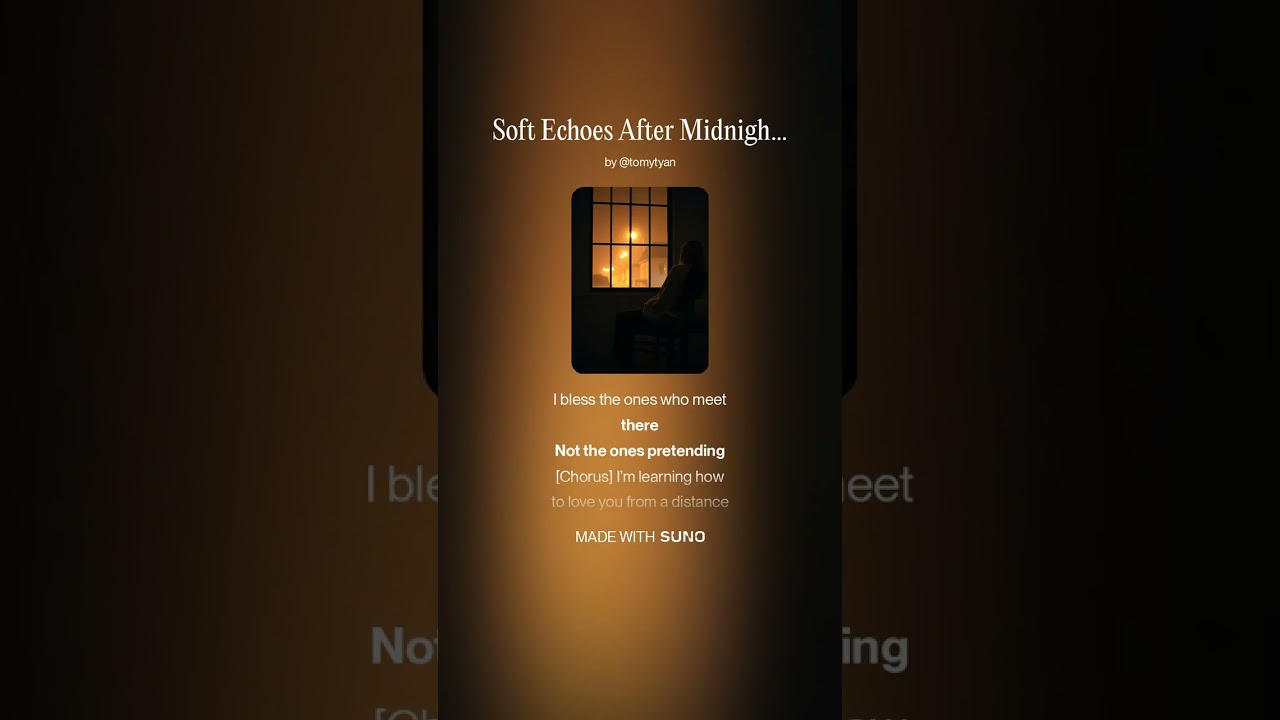 Soft Echoes After Midnight1(Official Lyric Video) / AI Female Vocal Ballad癒やし、心地よい、AI音楽