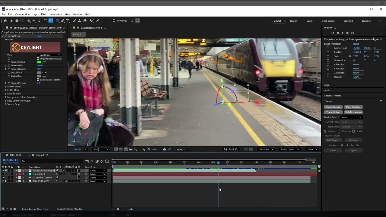 3d tracking in after effects