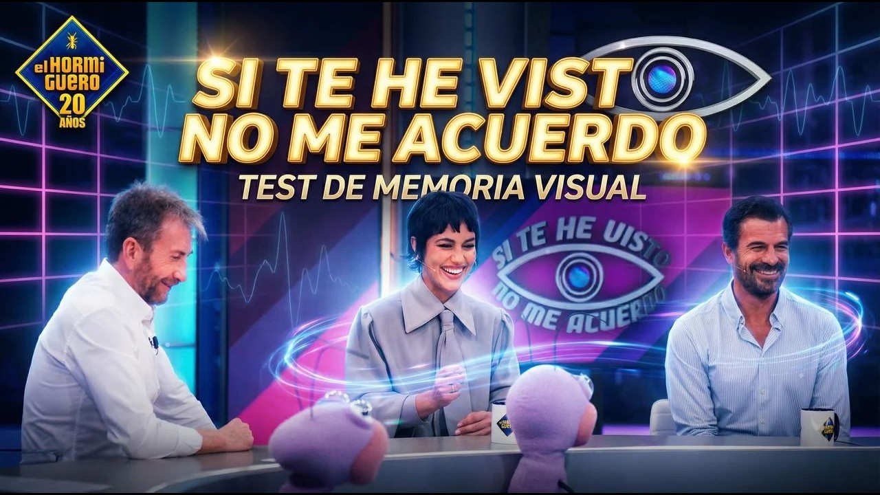 Megan Montaner y Rodolfo Sancho se enfrentan al test de memoria visual - El Hormiguero