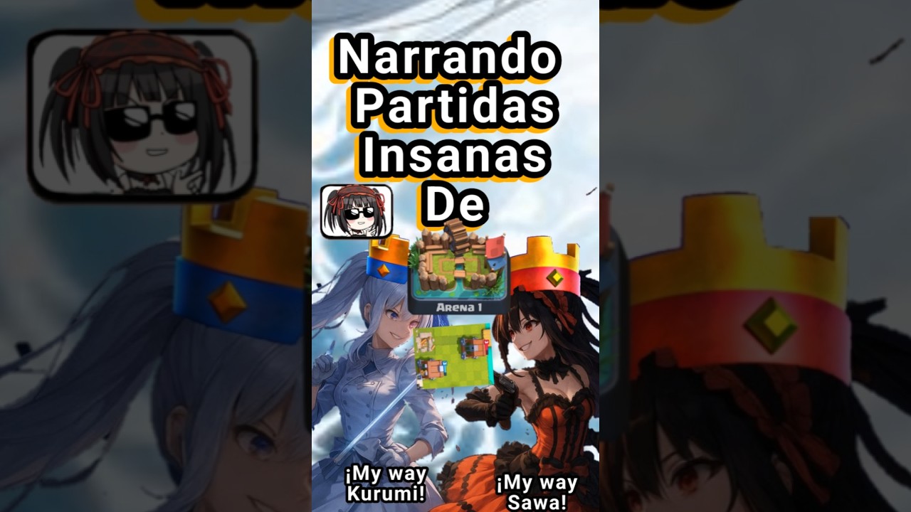 NARRANDO PARTIDAS INSANAS DE ARENA 1 ⚔️ #clashroyale #clashroyalememes #shorts