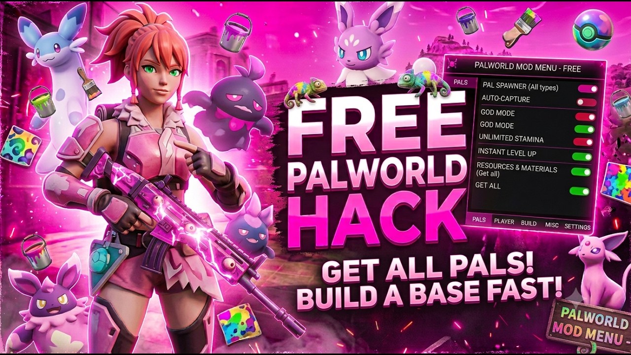 FREE PALWORLD HACK / CHEAT PALWORLD MODMENU / AUTOFARM & LEGIT / FREE DOWNLOAD [2026]