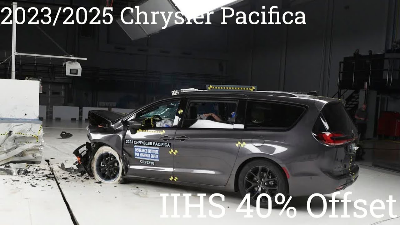 2023/2025 Chrysler Pacifica IIHS 40% Offset Updated Moderate Overlap Crash Test 