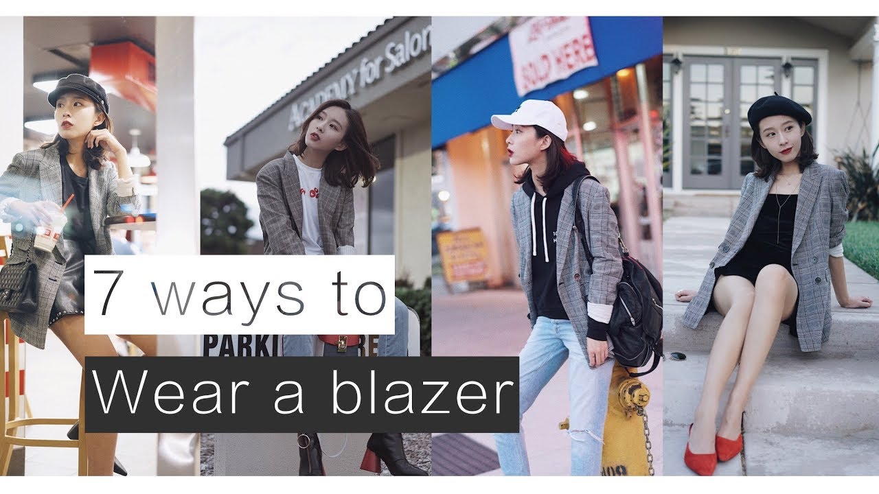 7 ways to wear a Blazer | 一件格纹西装的七种穿法 ｜初秋穿搭 | IrisDaily |小章鱼大丸纸